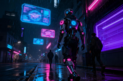 Neon City Visual Cyberpunk Kuat Cerita Kurang Tajam